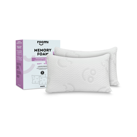 2 Pack Almohada ajustable roomi