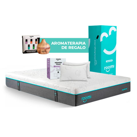 Colchón Explorer + Almohada Ajustable + Difusor + Kit De Aceites