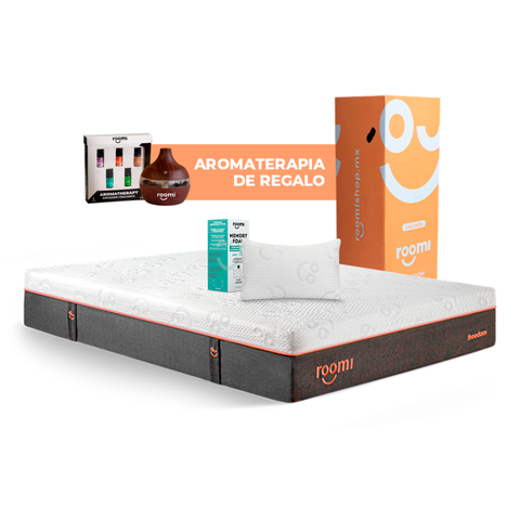 Colchón Freedom + Almohada Ajustable + Difusor + Kit De Aceites