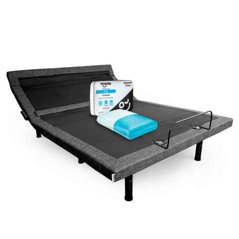 Cama Eléctrica Roomi Plus Lumbar + 2 Almohadas De Gel Roomi