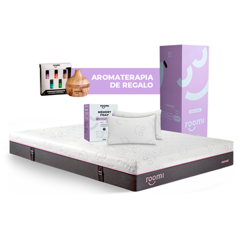 Colchón Nomad + Almohada Ajustable + Difusor + Kit De Aceites